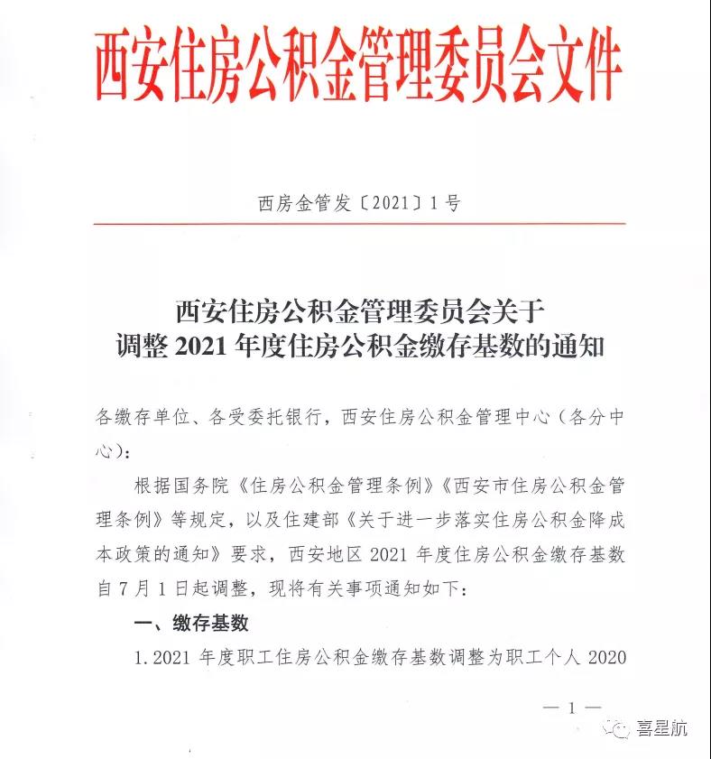 2021年度住房公積金繳存基數(shù)調(diào)整通知(圖1)